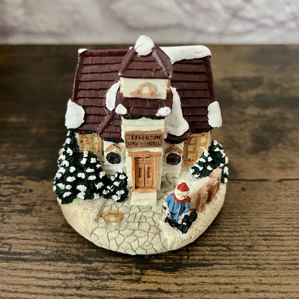 Crystal Falls Village 1994 Jefferson Day School Christmas Village Piece
